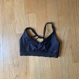 Athleta shimmer black bra